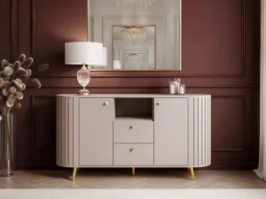 Комод Elodie II 2D2S 150, кашемир / золотой