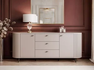 Комод Elodie II 2D3S 190, кашемир / черный
