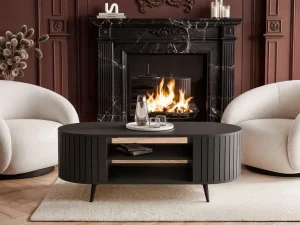 Современный кофейный столик Elodie II 104, черный