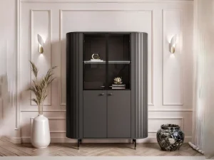 Витрина стоящая Elodie 4D 112, черный