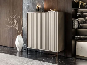 Высокая тумба Nova K104, кашемир / черный - Mebel-Trade — Больше чем интернет-магазин!