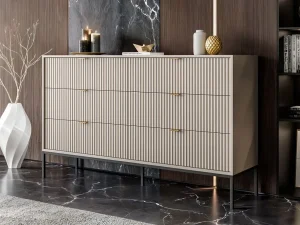 Комод Nova NKS154, кашемир / черный - Mebel-Trade — Больше чем интернет-магазин!