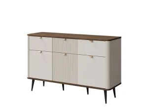 Комод Marly 10 3S3D, кашемир / орех