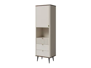 Стеллаж для гостиной Marly 4 3S1D, кашемир / орех