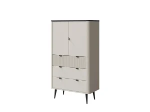 Стеллаж Marly 6 2D3S, кашемир / серый камень