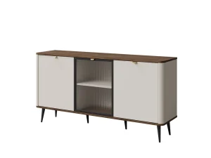 Комод для гостиной Marly 7 2D1W, кашемир / орех