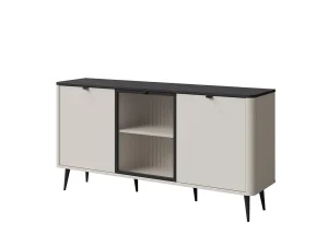 Комод для гостиной Marly 7 2D1W, кашемир / серый камень
