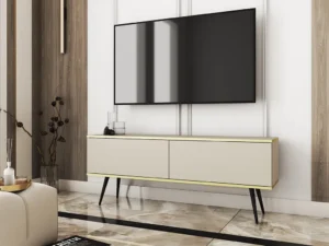 Тумба под телевизор Oro 135 (бежевый / черный)