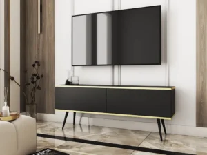 Тумба под телевизор Oro 135 (черный / черный)