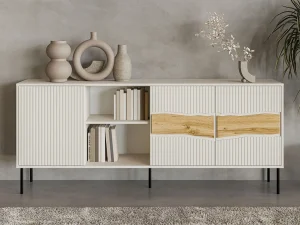 Трехдверный комод Inserto 3D1W, кашемир / дуб Вотан - Mebel-Trade — Больше чем интернет-магазин!