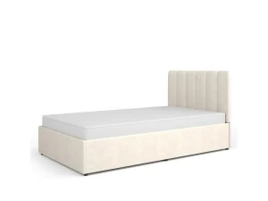Современная мягкая кровать Mossa MO12, 120x200, бежевый Cloud 03