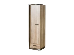 Узкий шкаф Romero R17 L, дуб Каньон / венге Аруша