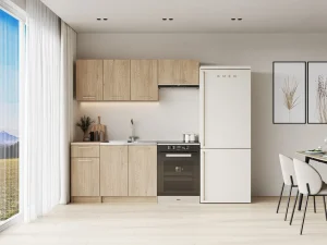 Кухонный гарнитур Corona 180, дуб Кремона / дуб Сонома
