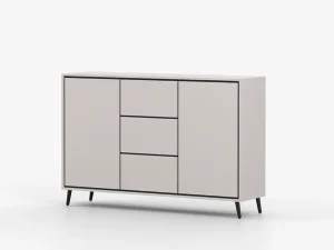 Комбинированный комод Fresco 2D3S, кашемир / черный