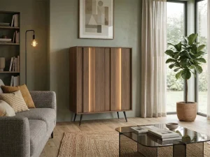 Высокий двухдверный комод Semi A 2D, боливар / капучино - Mebel-Trade — Больше чем интернет-магазин!