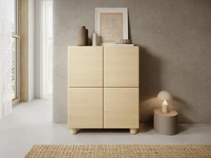 Высокий двухдверный комод Mavera A 2D, кашемир - Mebel-Trade — Больше чем интернет-магазин!