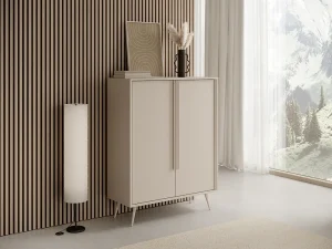Широкий четырехдверный комод Mavera B 4D, кашемир - Mebel-Trade — Больше чем интернет-магазин!