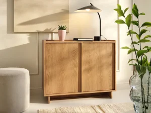 Компактный двухдверный комод Yasumi K98, дуб карамель - Mebel-Trade — Больше чем интернет-магазин!