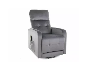 Раскладное кресло Otus II Velvet, серый