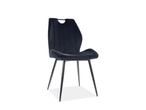 Мягкий стул Arco Velvet, черный