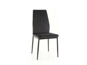 Мягкий стул Atom Velvet, черный