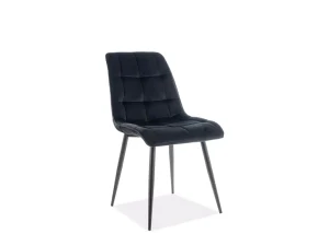 Стул обеденный Chic Velvet, черный