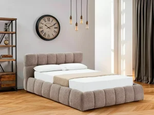 Полуторная кровать Parma Raven с подъемным механизмом, 140x200, темно-бежевый - Mebel-Trade — Больше чем интернет-магазин!