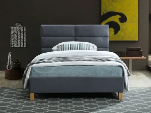 Полуторная кровать Sierra Velvet, 120x200, серый - Mebel-Trade — Больше чем интернет-магазин!