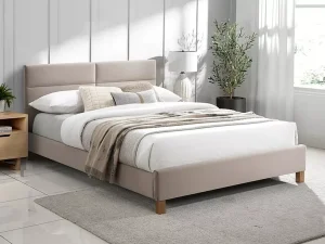 Полуторная кровать Sierra Velvet, 120x200, бежевый - Mebel-Trade — Больше чем интернет-магазин!