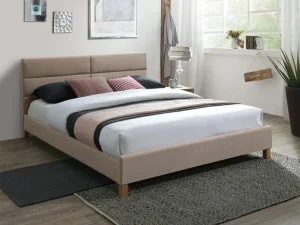 Полуторная кровать Sierra Velvet, 140x200, бежевый - Mebel-Trade — Больше чем интернет-магазин!