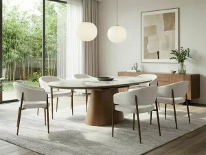 Обеденный раздвижной стол Monaco, 90x160-200, черный / орех - Mebel-Trade — Больше чем интернет-магазин!