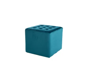 Пуф Lori Velvet, бирюзовый